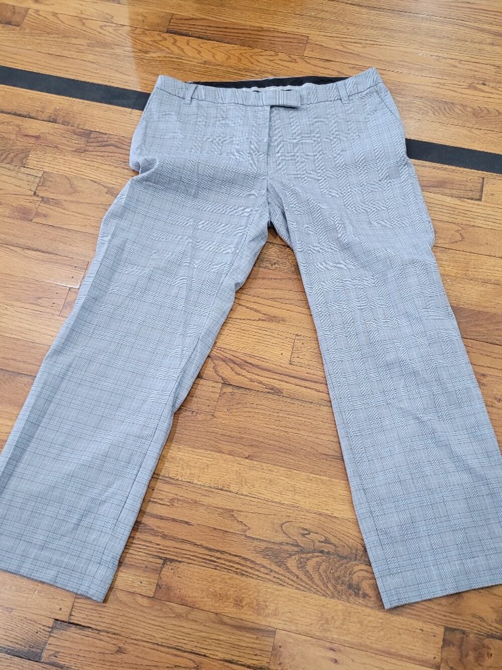 Liz Claiborne Audra Glen Plaid Straight Leg Dress Pants Trousers - Size 16